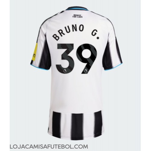 Camisa de Futebol Newcastle United Bruno Guimaraes #39 Equipamento Principal Mulheres 2025-26 Manga Curta